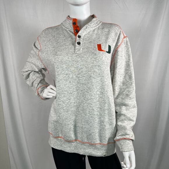Men's Colosseum Miami Hurricanes U Pullover Size Large - Picture 2 of 10